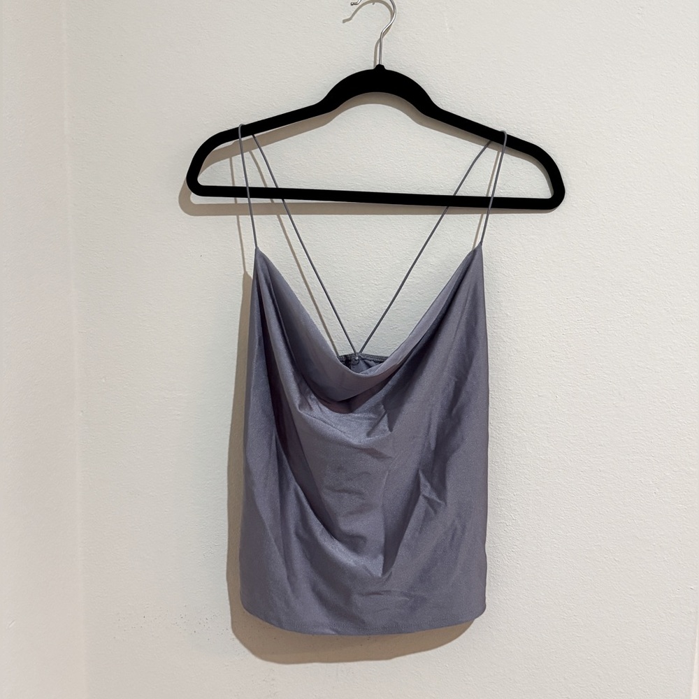 Lulus Polished Look Cowl Neck Cami Top